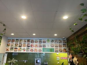 Menu has pictures!  at Veggie House in Salt Lake City