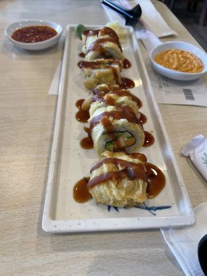 V Salmon Sushi 9/10  at Veggie House in Salt Lake City