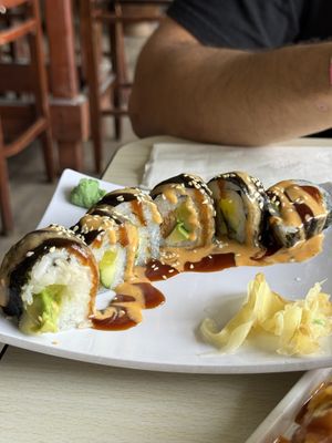 dragon skin roll  at Veggie House in Salt Lake City