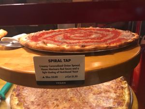 vegan pizza at Sizzle Pie in Brooklyn