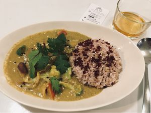 House curry with quinoa rice  at Yummy Vegan Home - Ya Mi Rizi in Taipei