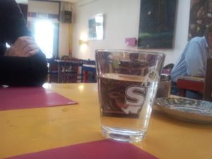 water at De Vliegende Schotel - The Flying Saucer in Amsterdam