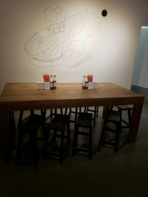 back dining area at Dim Sum Now in Amsterdam