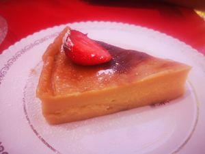 Flan pâtissier at La Palette Vintage in Charroux