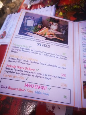 La carte du moment at La Palette Vintage in Charroux