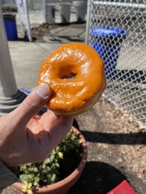 Thai tea donut  at Dottie's Donuts - Queen Village in Philadelphia
