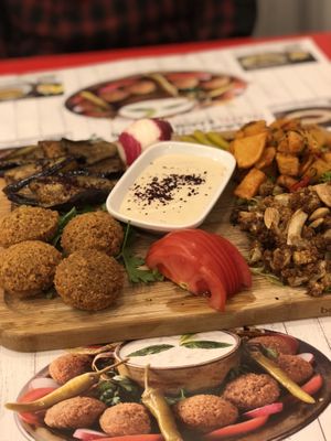 Mix plate  at Falafel Tyros in Istanbul