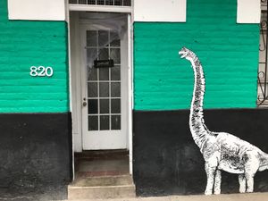 Outside at Vg Burger in Santiago