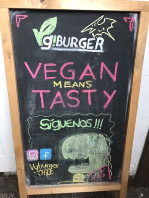 Entrance  at Vg Burger in Santiago