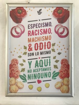 inside at Vg Burger in Santiago