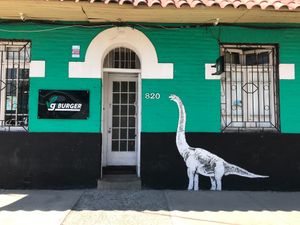 outside at Vg Burger in Santiago