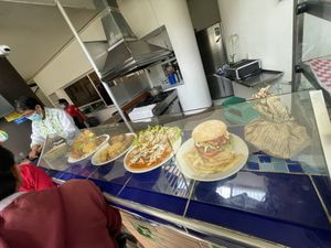 Main plates to choose from  at Loto Azul Vegetariano in Bogota