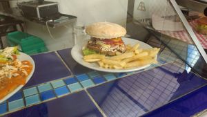 Hamburguesa at Loto Azul Vegetariano in Bogota