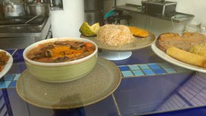 Menú marinero at Loto Azul Vegetariano in Bogota