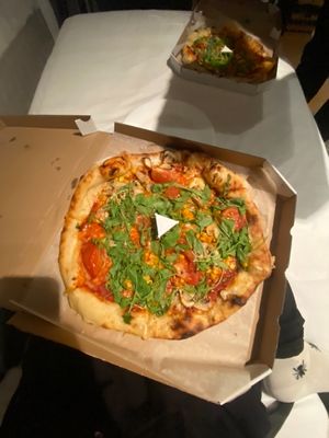 vegan pizza at Pizza Boss & Boss Burger in Bratislava