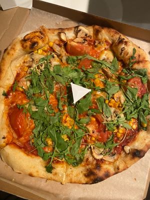 vegan pizza at Pizza Boss & Boss Burger in Bratislava