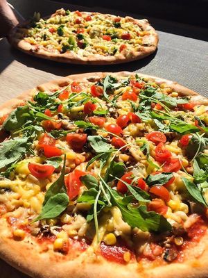 vegan pizza at Pizza Boss & Boss Burger in Bratislava