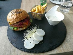vegan burger  at Pizza Boss & Boss Burger in Bratislava
