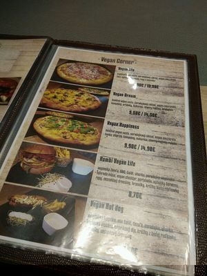 Vegan Menü at Pizza Boss & Boss Burger in Bratislava