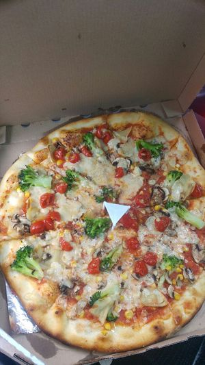 Vegan dream.chutila,len by som si ju stipku dosolila:) at Pizza Boss & Boss Burger in Bratislava