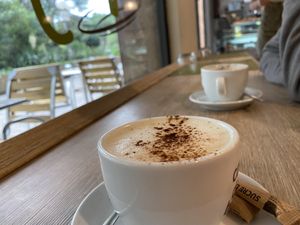 Coffee with oat milk  at Vegetarium - Maybe closed in Barcelona