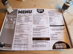 Menu at The Cambridge Brew House in Cambridge