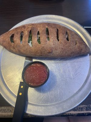 Veggie calzone   at Mellow Mushroom in Mesa