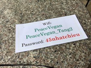 Wifi at Peace Vegan -  West Lake in Hanoi
