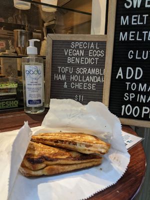 Bolognese Jaffle - $9.50 at Union Kiosk in Melbourne