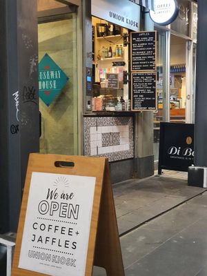 Shop front at Union Kiosk in Melbourne