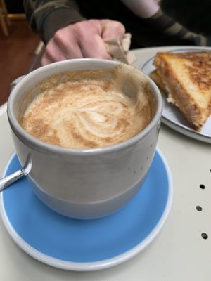Soy latte  at Union Kiosk in Melbourne