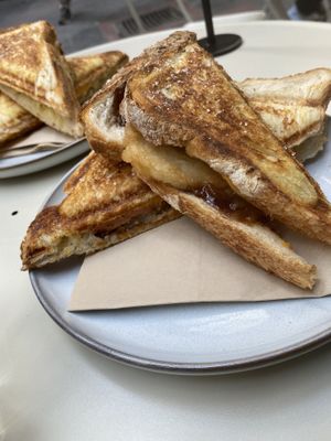 Special toastie  at Union Kiosk in Melbourne
