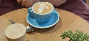 Latte with almond milk at Union Kiosk in Melbourne