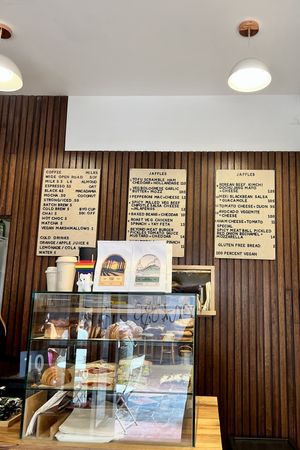 Front counter and menu items   at Union Kiosk in Melbourne