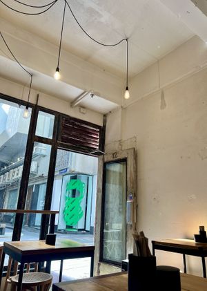 Inside seating area  at Union Kiosk in Melbourne