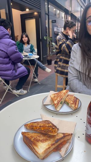 Jaffles day 🫔  at Union Kiosk in Melbourne