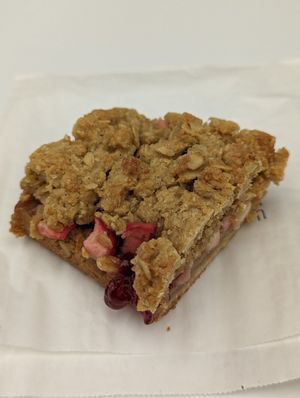 Strawberry crumble at Union Kiosk in Melbourne