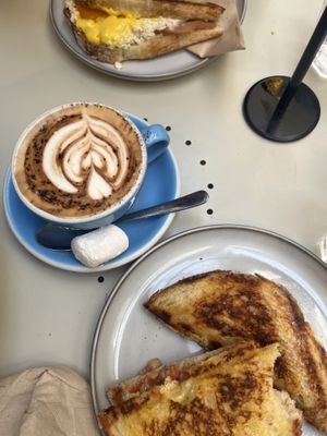 Cappuccino (with vegan marshmallow!!!)  at Union Kiosk in Melbourne