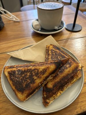 Scrambled Tofu Jaffle   at Union Kiosk in Melbourne