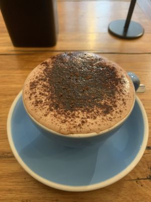 Tasty soy hot chocolate  at Union Kiosk in Melbourne