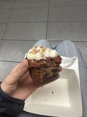 Carrot cake minus a bite   at Union Kiosk in Melbourne
