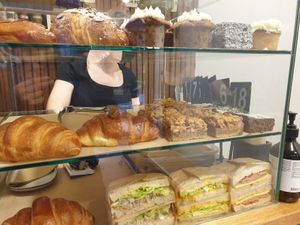 Display cabinet at Union Kiosk in Melbourne