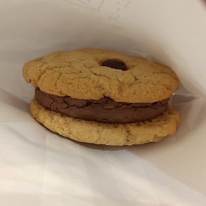choc chip cookie sandwich at Union Kiosk in Melbourne