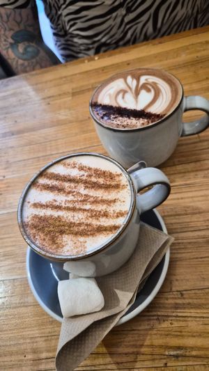 Chai with vanilla maple shot and marshmallow and mocha at Union Kiosk in Melbourne