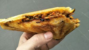 Vegan beef bolognaise at Union Kiosk in Melbourne