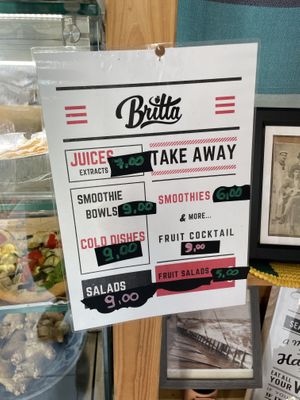 Menu  at Britta Take Away in Riomaggiore