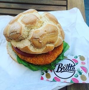 Vegan sandwich...❤ at Britta Take Away in Riomaggiore