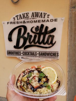 Salad!! at Britta Take Away in Riomaggiore