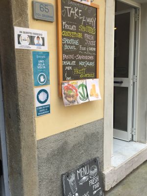 Outside  at Britta Take Away in Riomaggiore