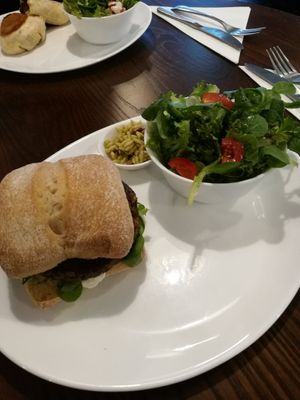 Hidden City Cafe Burger at The Hidden City Cafe in Londonderry